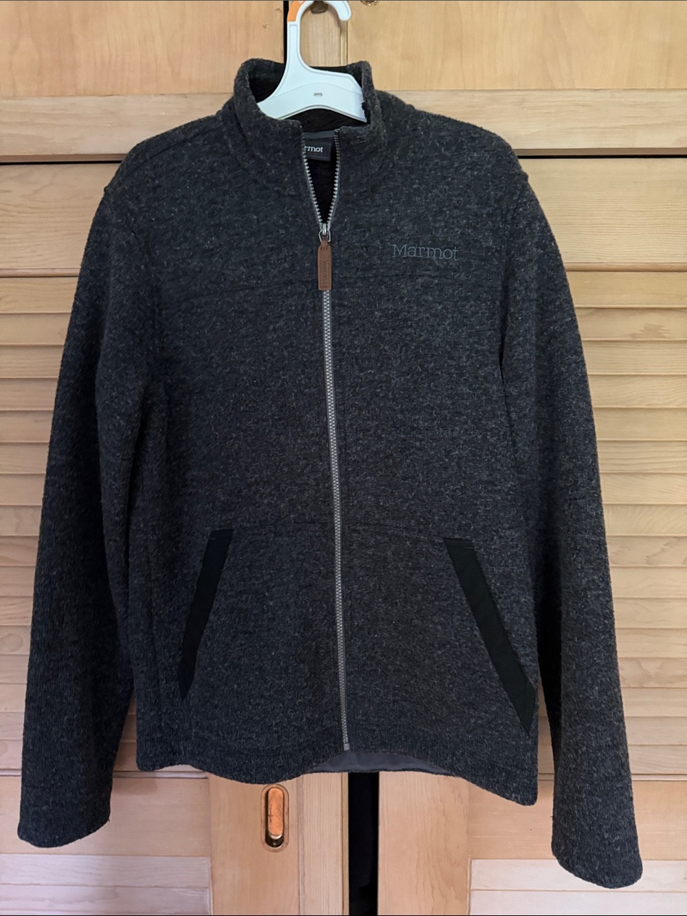 Marmot Men's Dark Charcoal Full-Zip Sweater Jacket